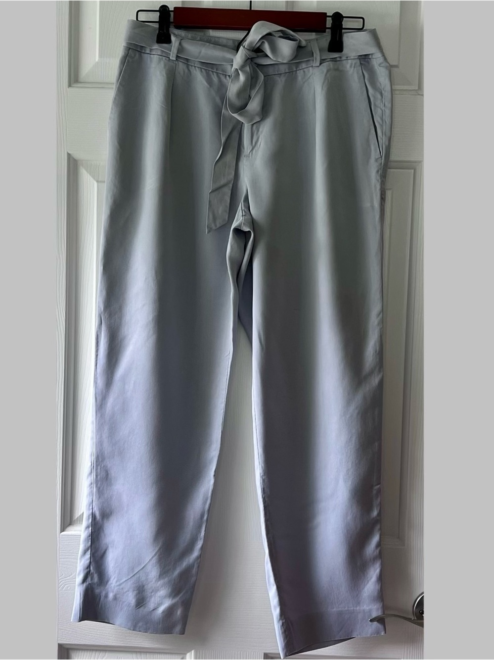 Banana Republic Light Gray Tie-Belt Chinos - Picture 1 of 6